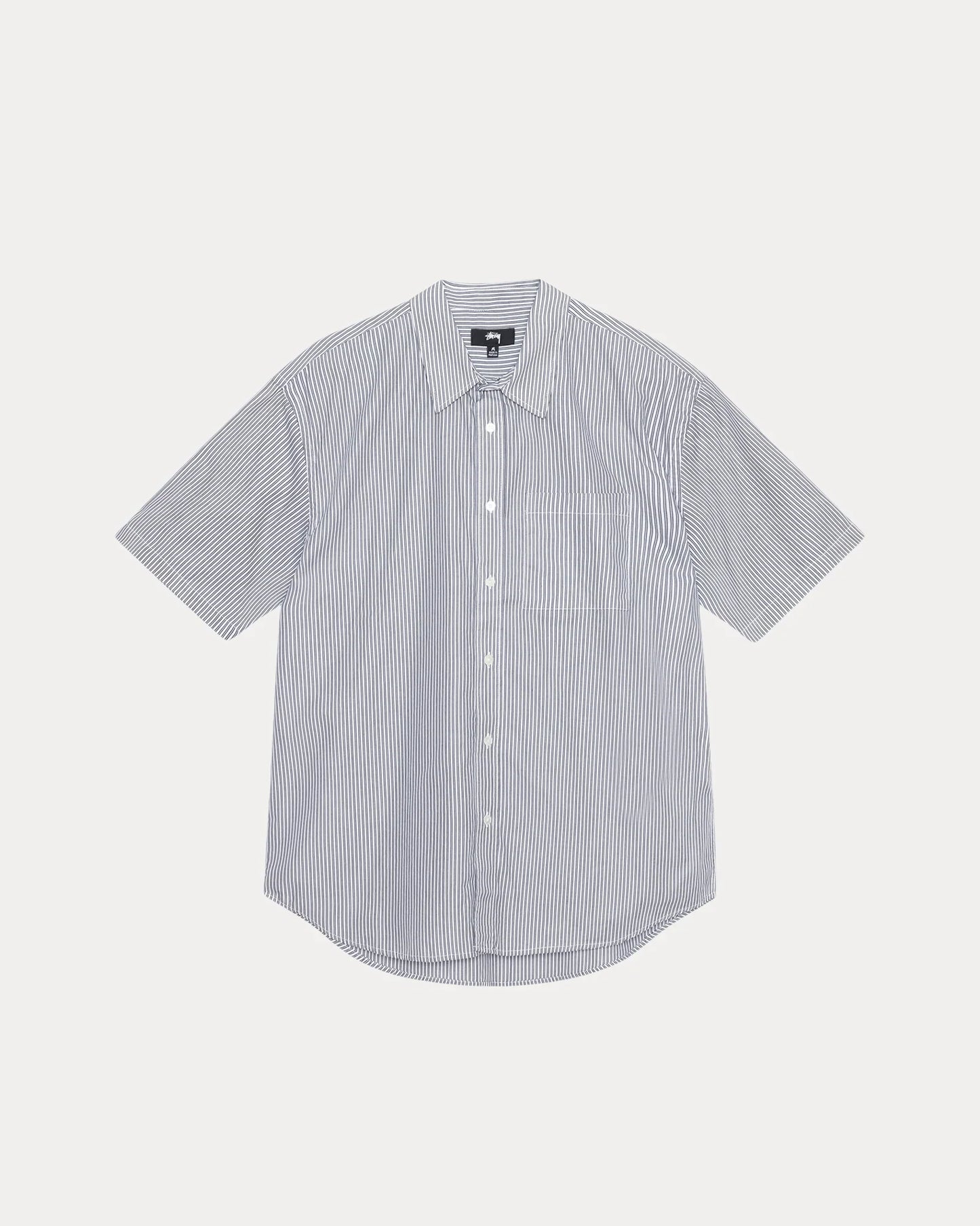 STUSSY BOXY SS SHIRT 8 BALL STRIPE