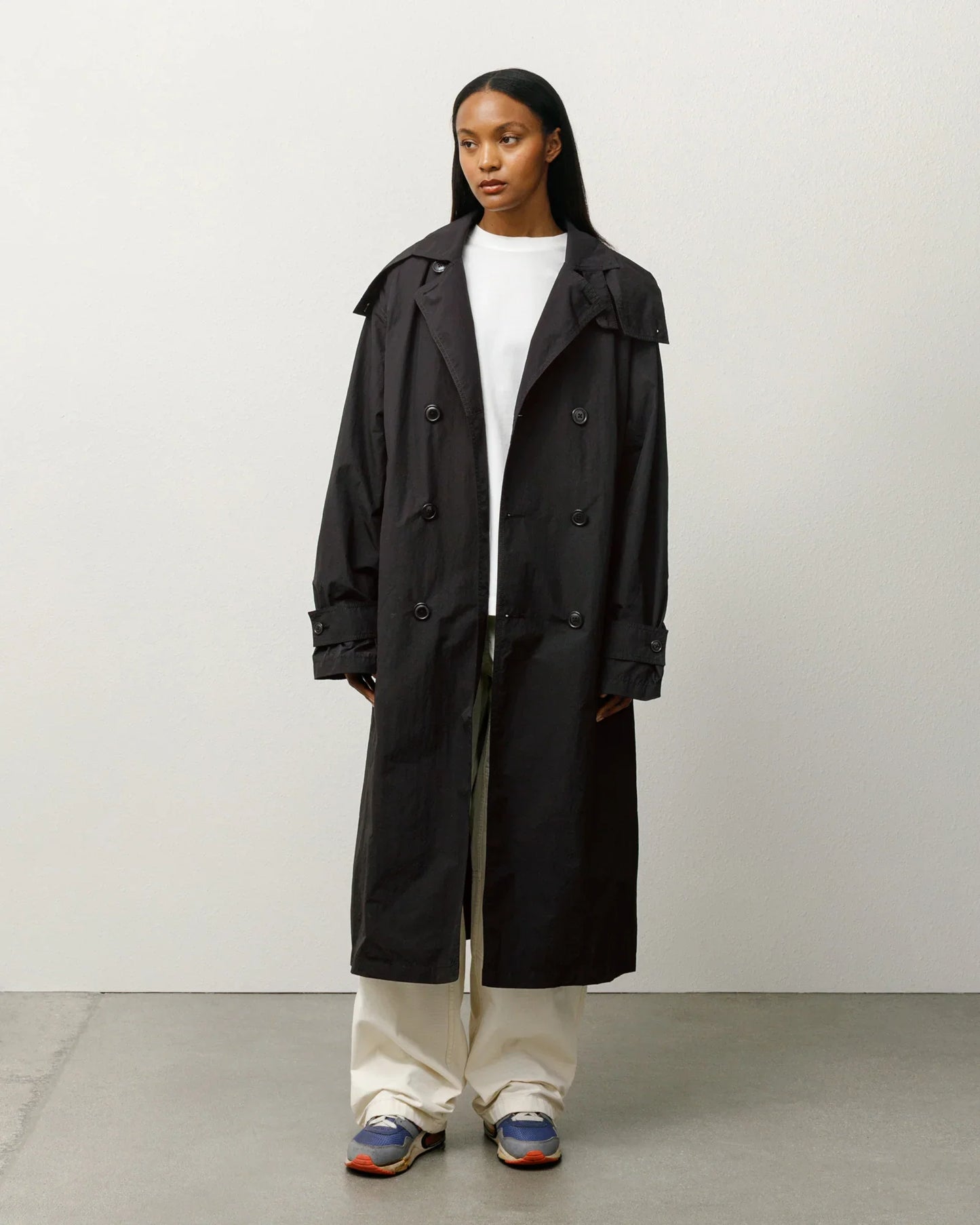 STUSSY LIGHTWEIGHT SURFMAN TRENCH BLACK