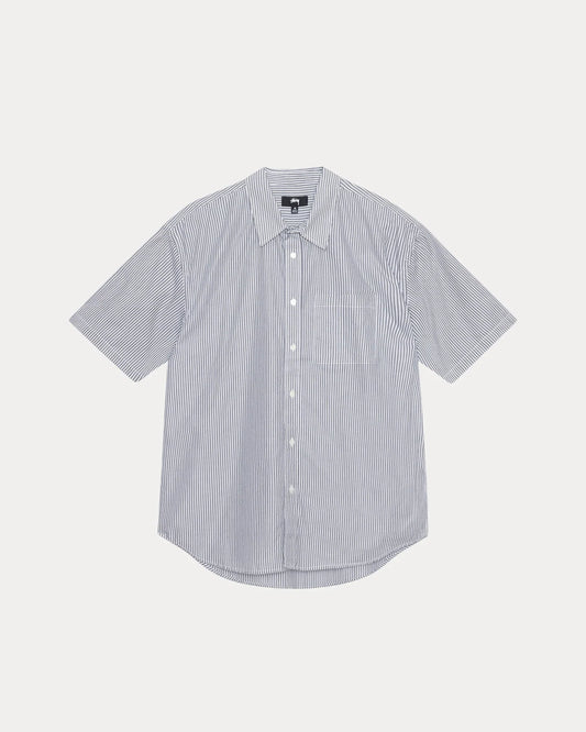 STUSSY BOXY SS SHIRT 8 BALL STRIPE