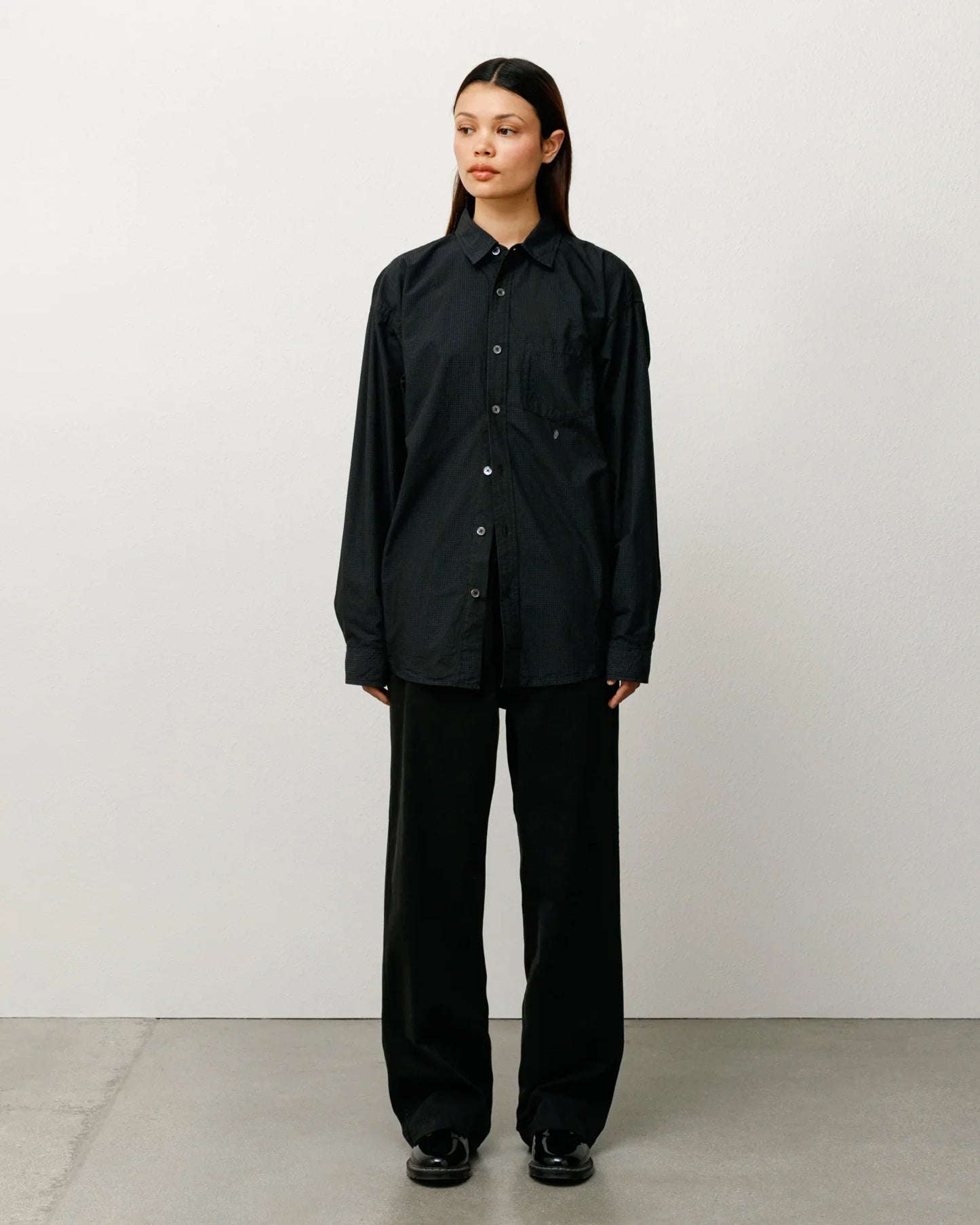 STUSSY CLASSIC LS SHIRT SPRAYED