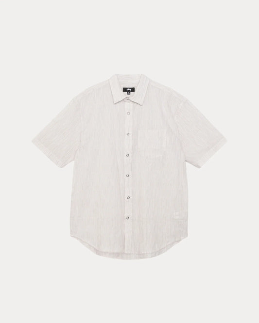 STUSSY WAVY STRIPED SHORT SLEEVE SHIRT