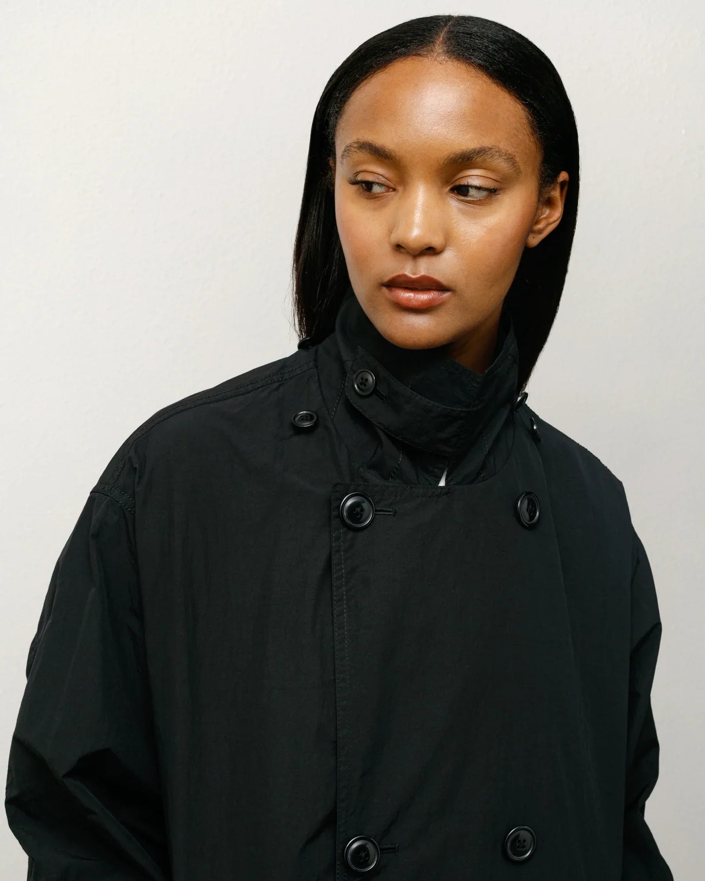 STUSSY LIGHTWEIGHT SURFMAN TRENCH BLACK