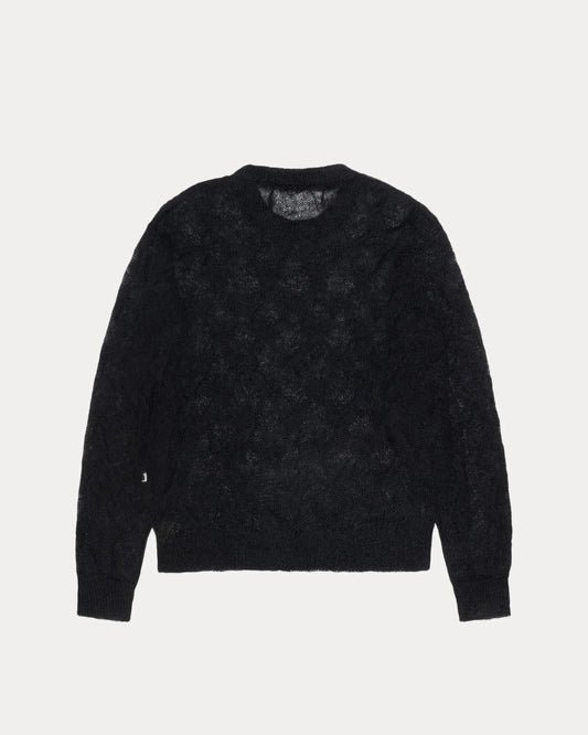 STUSSY LOOSE KNIT CROSS CABLE SWEATER
