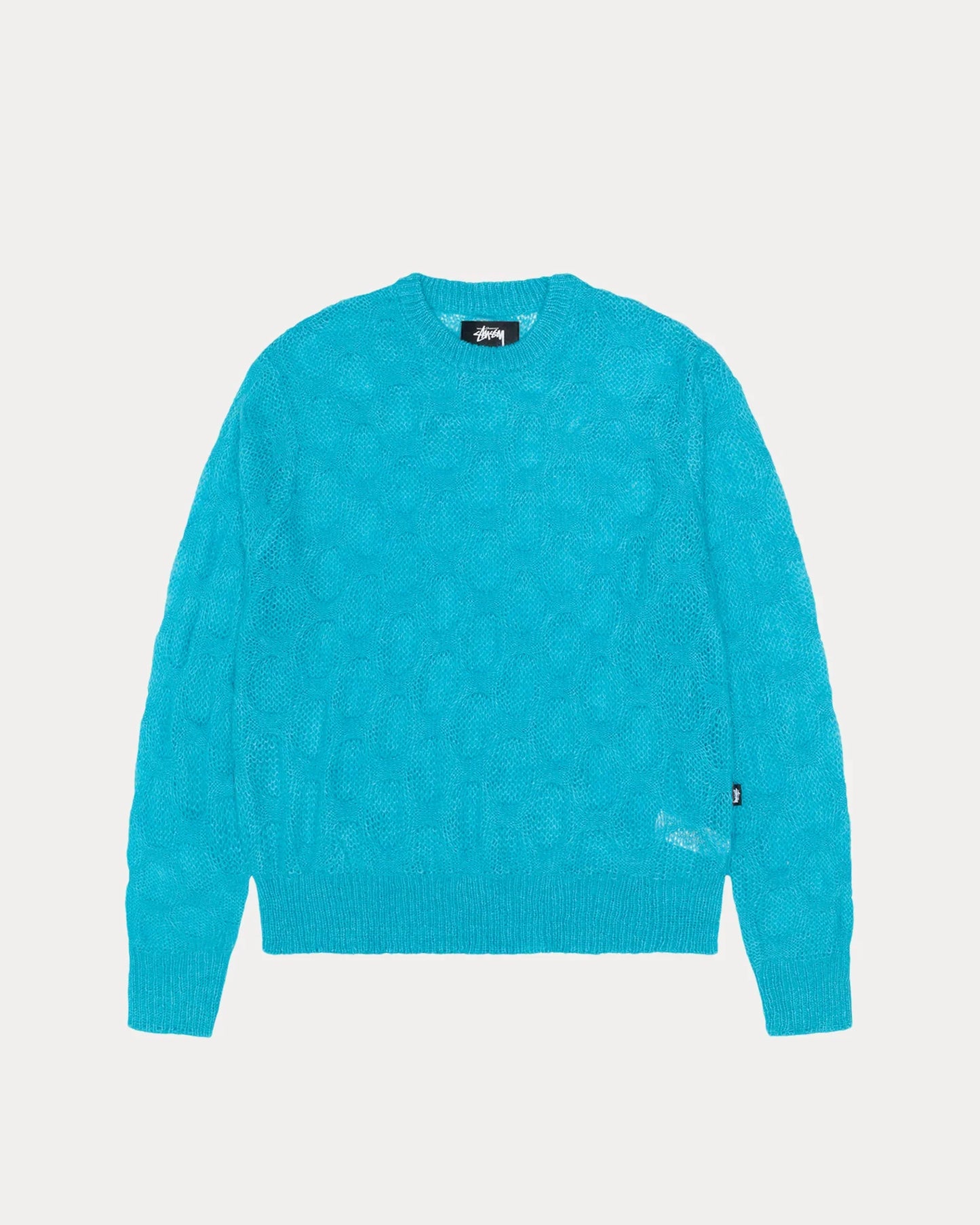 LOOSE KNIT CROSS CABLE SWEATER