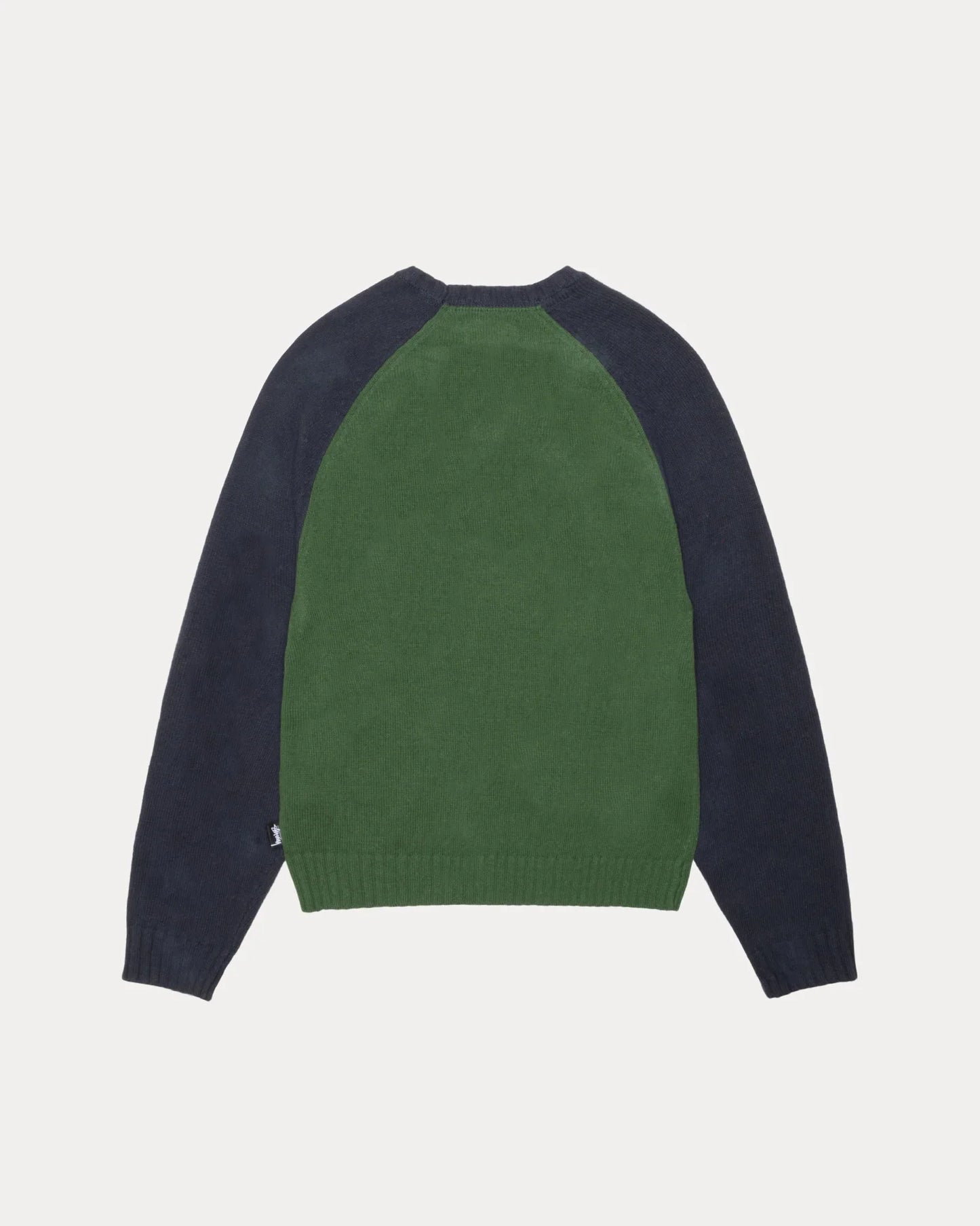 STUSSY COLORBLOCKED RAGLAN KNIT CREW