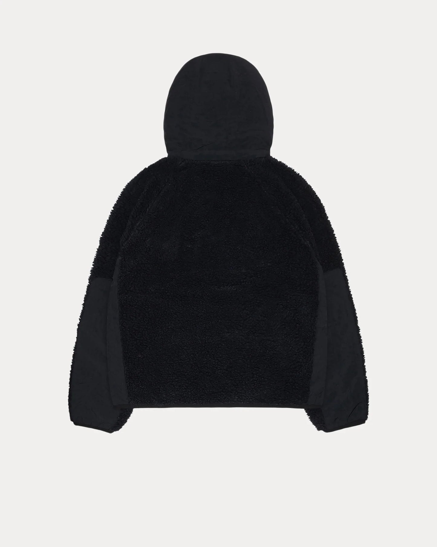 STUSSY SHERPA PANELED HOODED JACKET