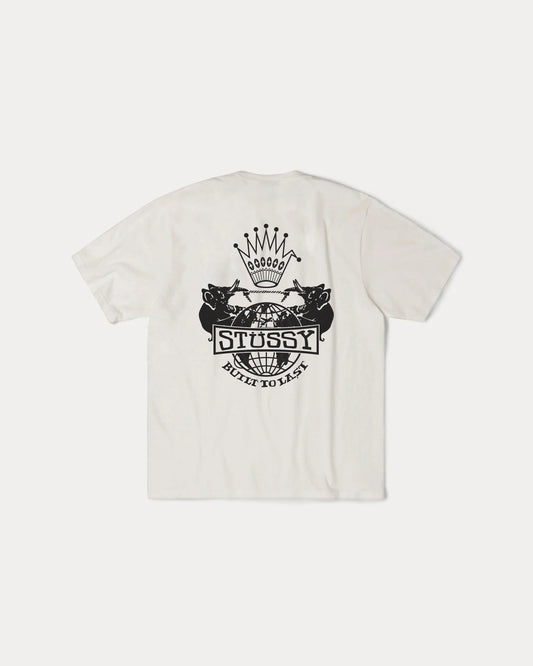 STUSSY BUILT TO LAST TEE PIGMENT DYED