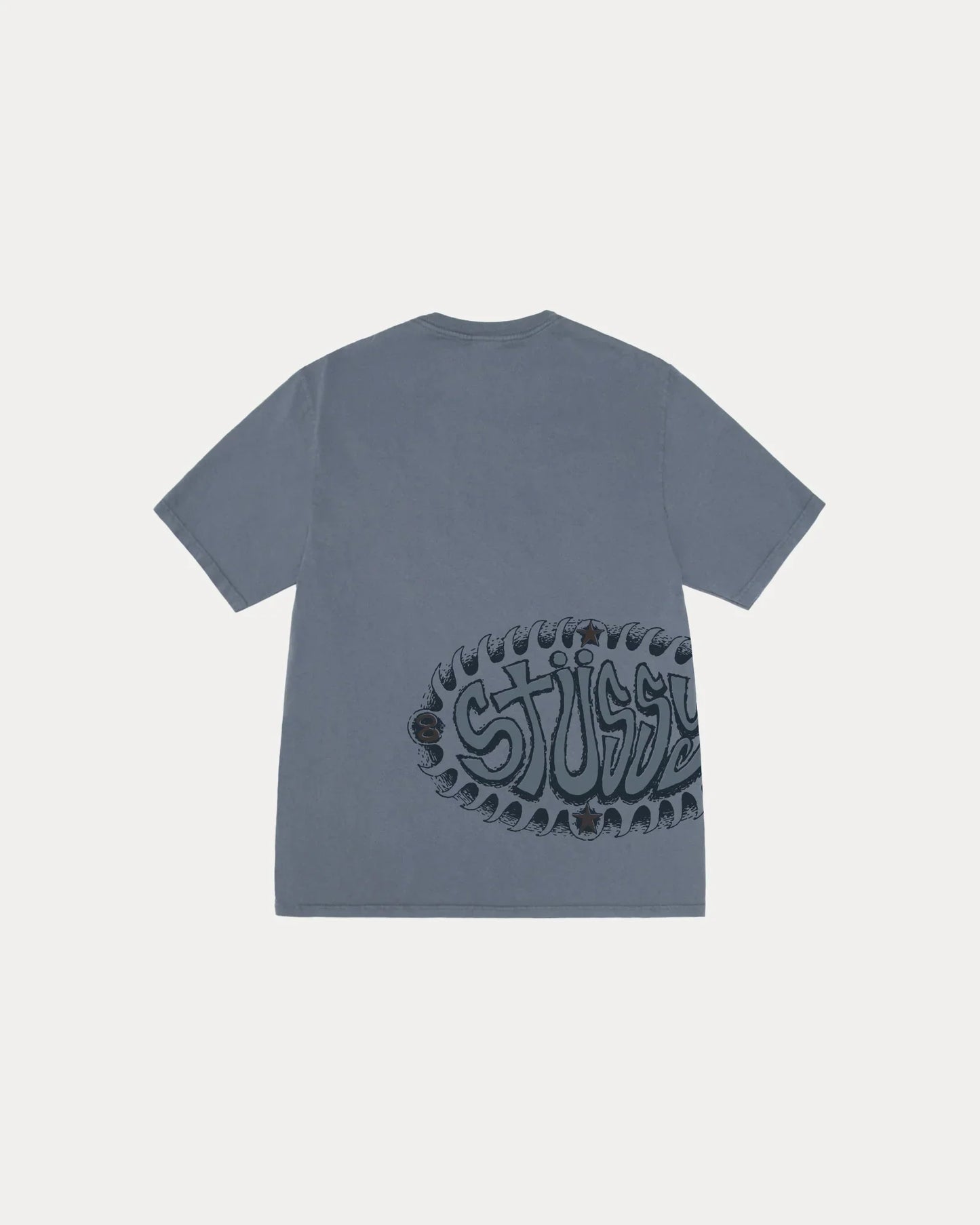 STUSSY WAVE OVAL TEE PIGMENT DYED