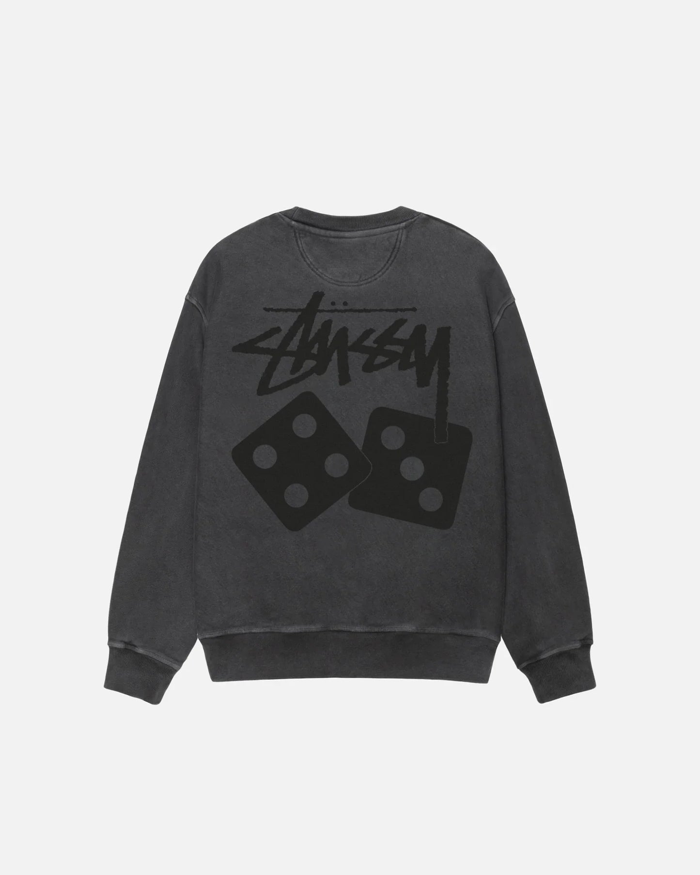 STUSSY DICE LONG SLEEVE PIGMENT DYED TEE