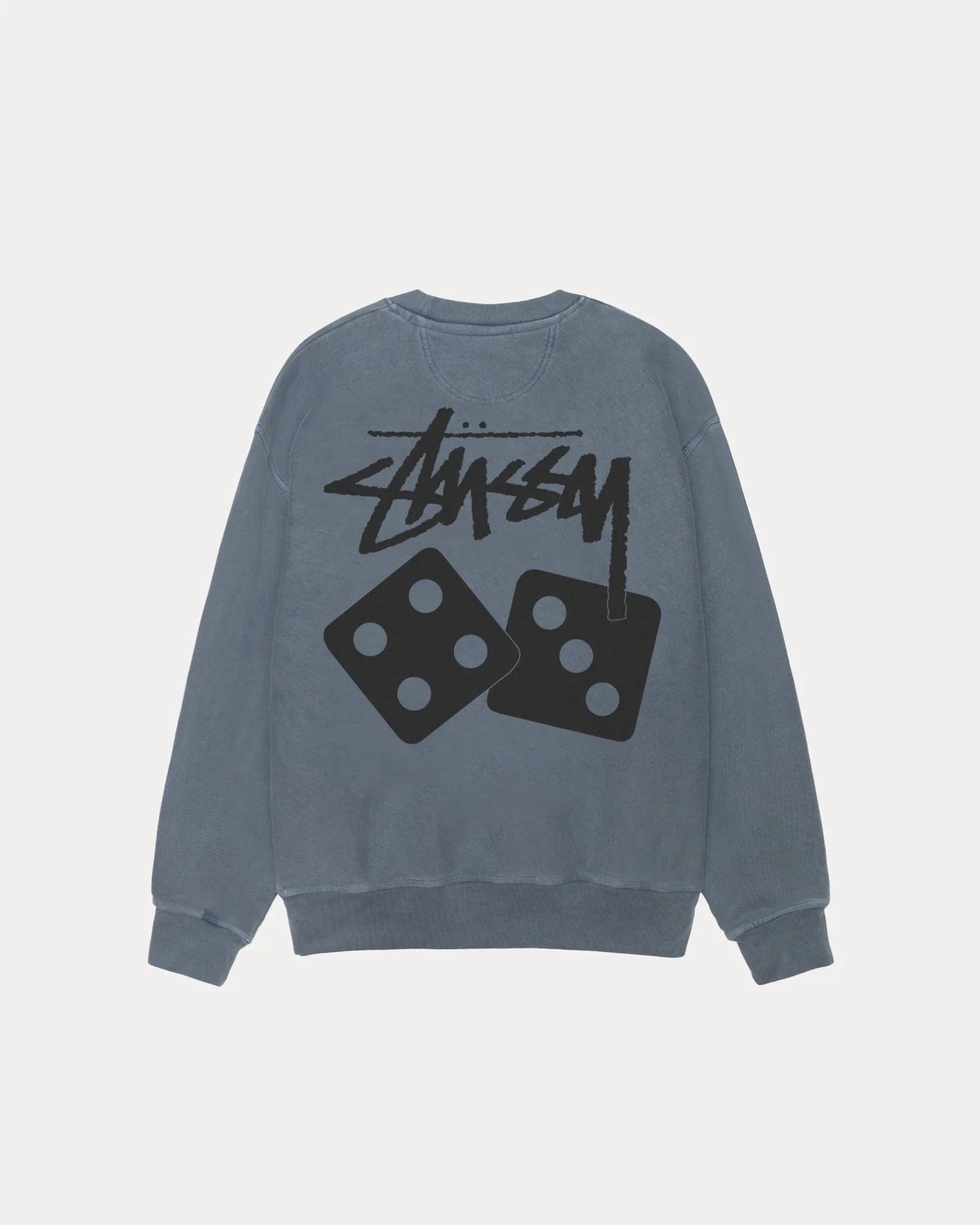 STUSSY DICE LONG SLEEVE PIGMENT DYED TEE