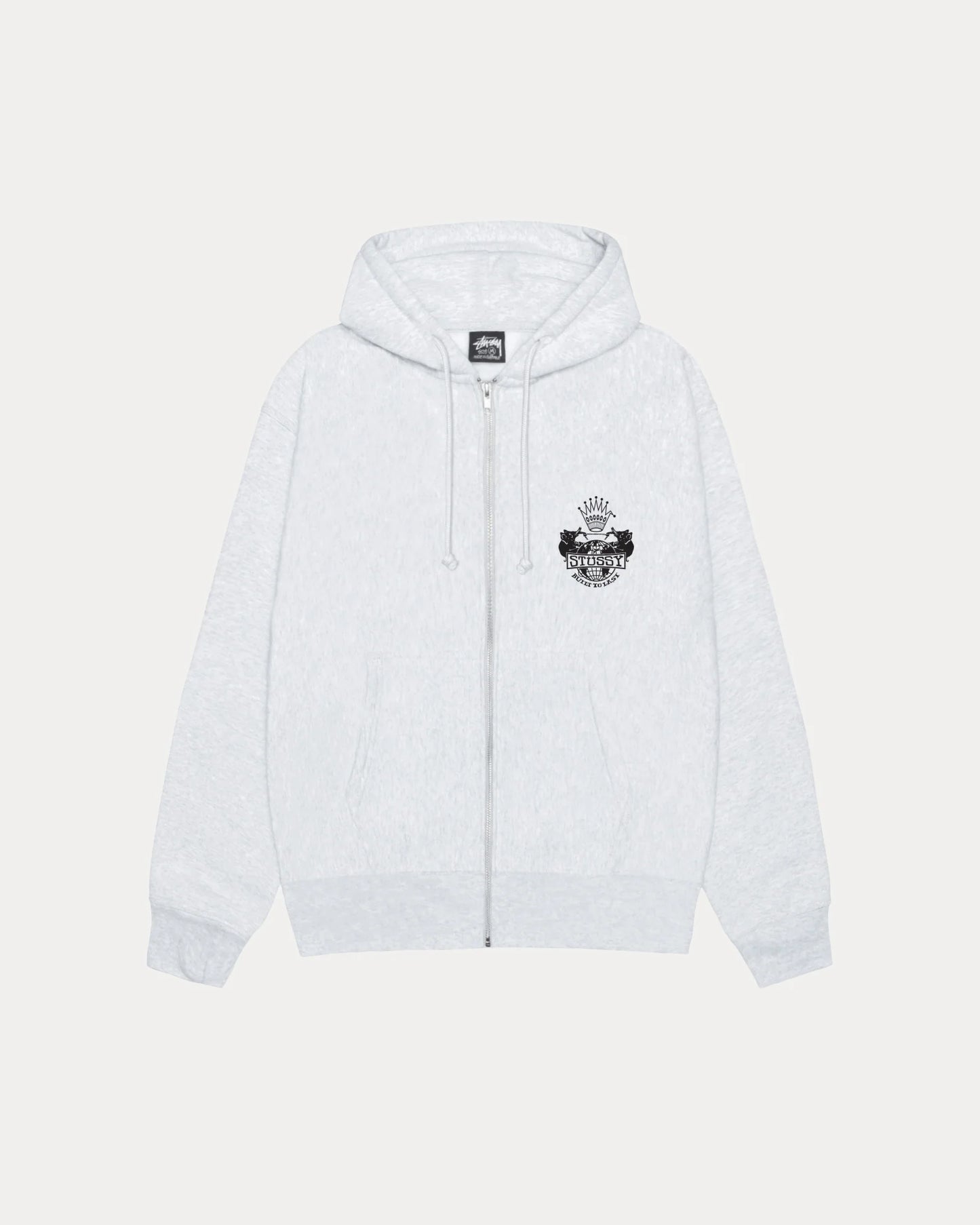 STUSSY BUILT TO LAST ZIP HOODIE