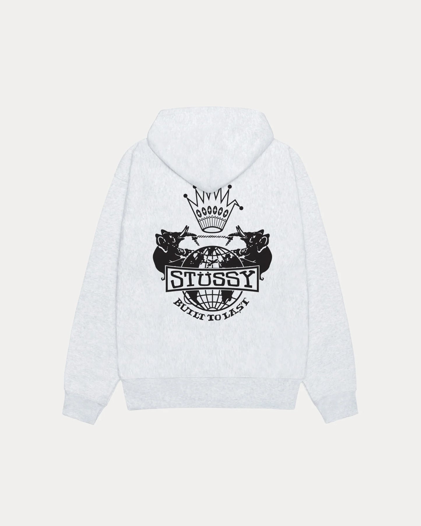 STUSSY BUILT TO LAST ZIP HOODIE