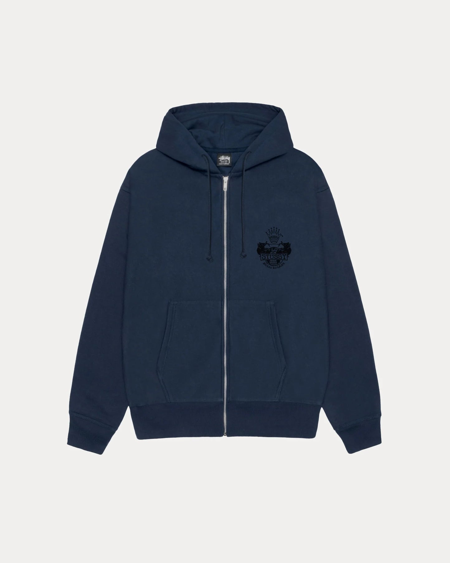 STUSSY BUILT TO LAST ZIP HOODIE