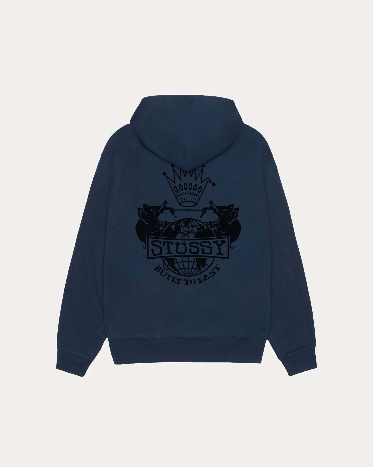 STUSSY BUILT TO LAST ZIP HOODIE