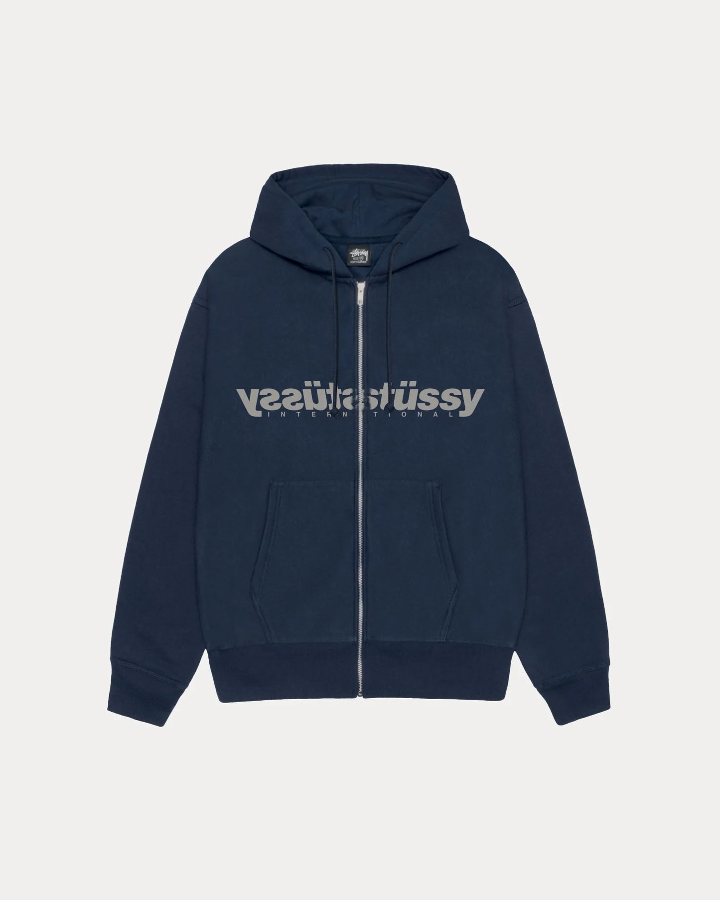 STUSSY MIRROR ZIP HOODIE